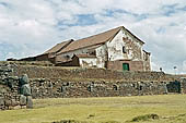 Chinchero, the colonial church erected on Incan walls 